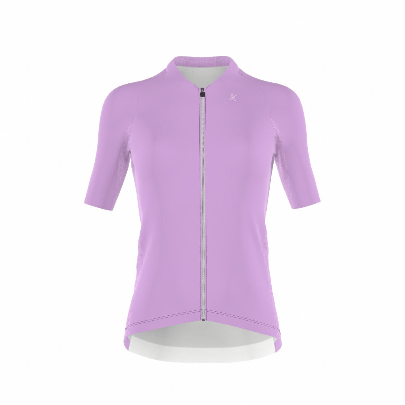 Fietsshirt dames - korte mouwen lila - TENUE des Femmes