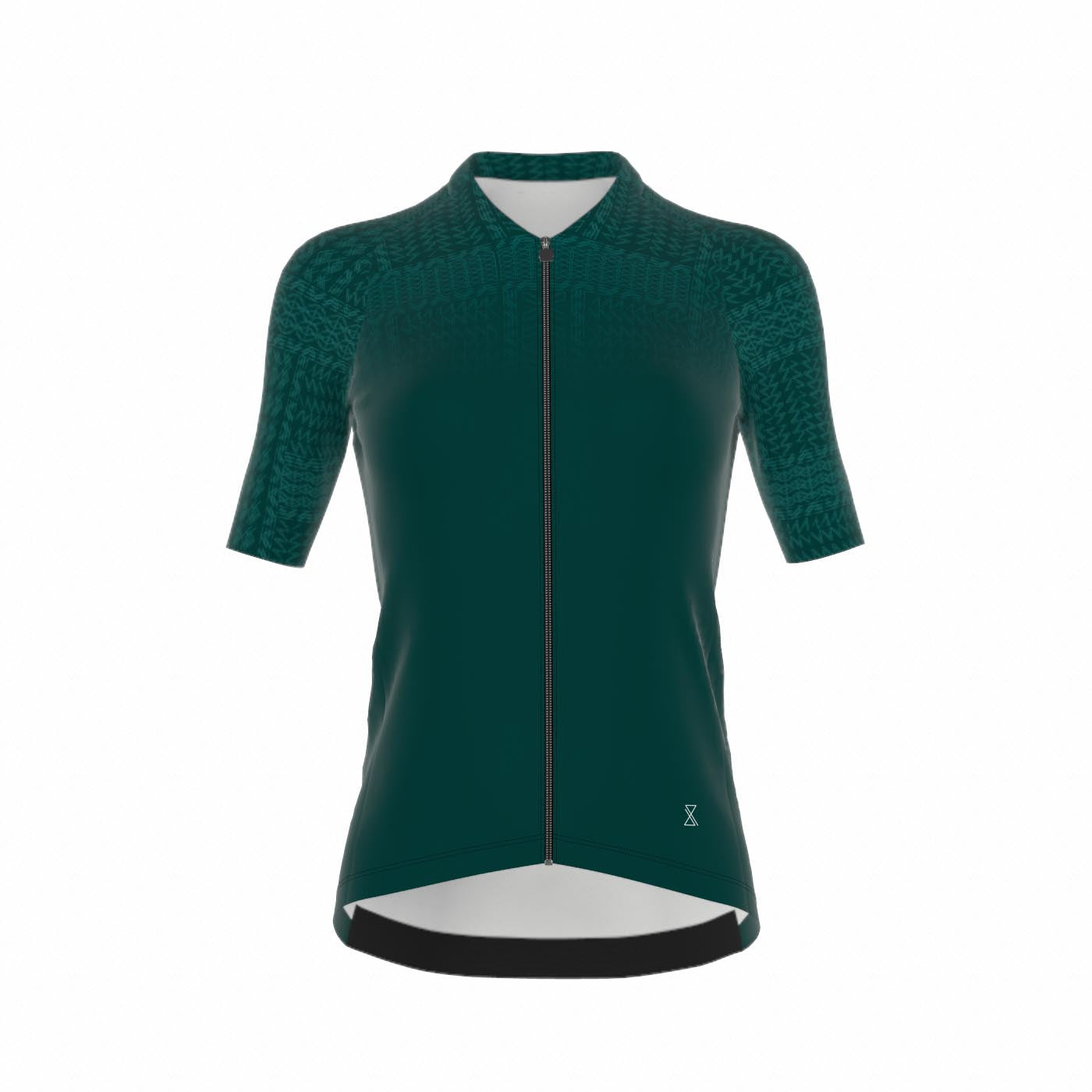 Fietsshirt dames - korte mouwen groen - TENUE des Femmes