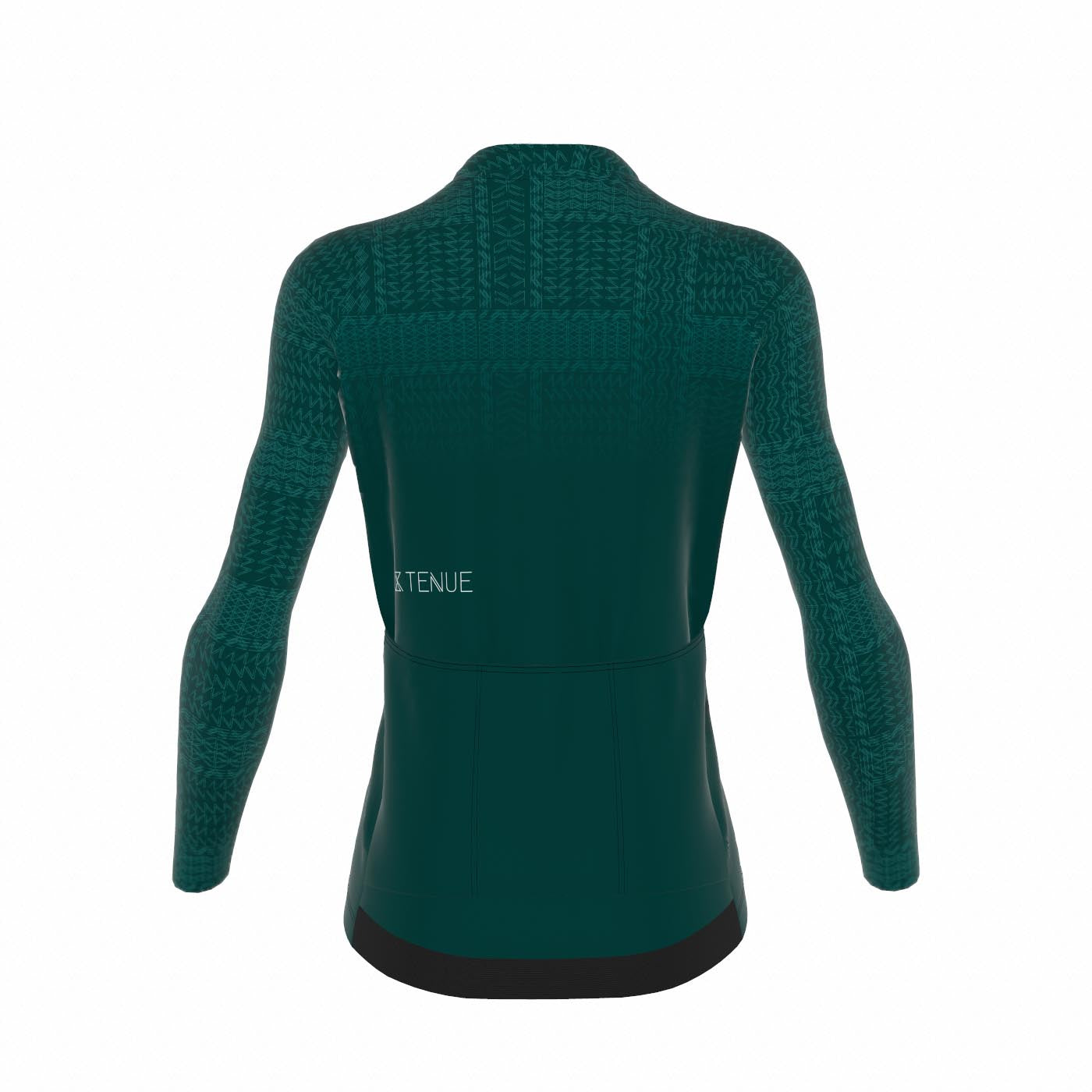 Fietsshirt dames - lange mouwen groen - TENUE des Femmes