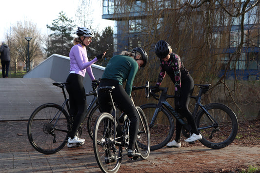 Tussenstop tijdens het wielrennen