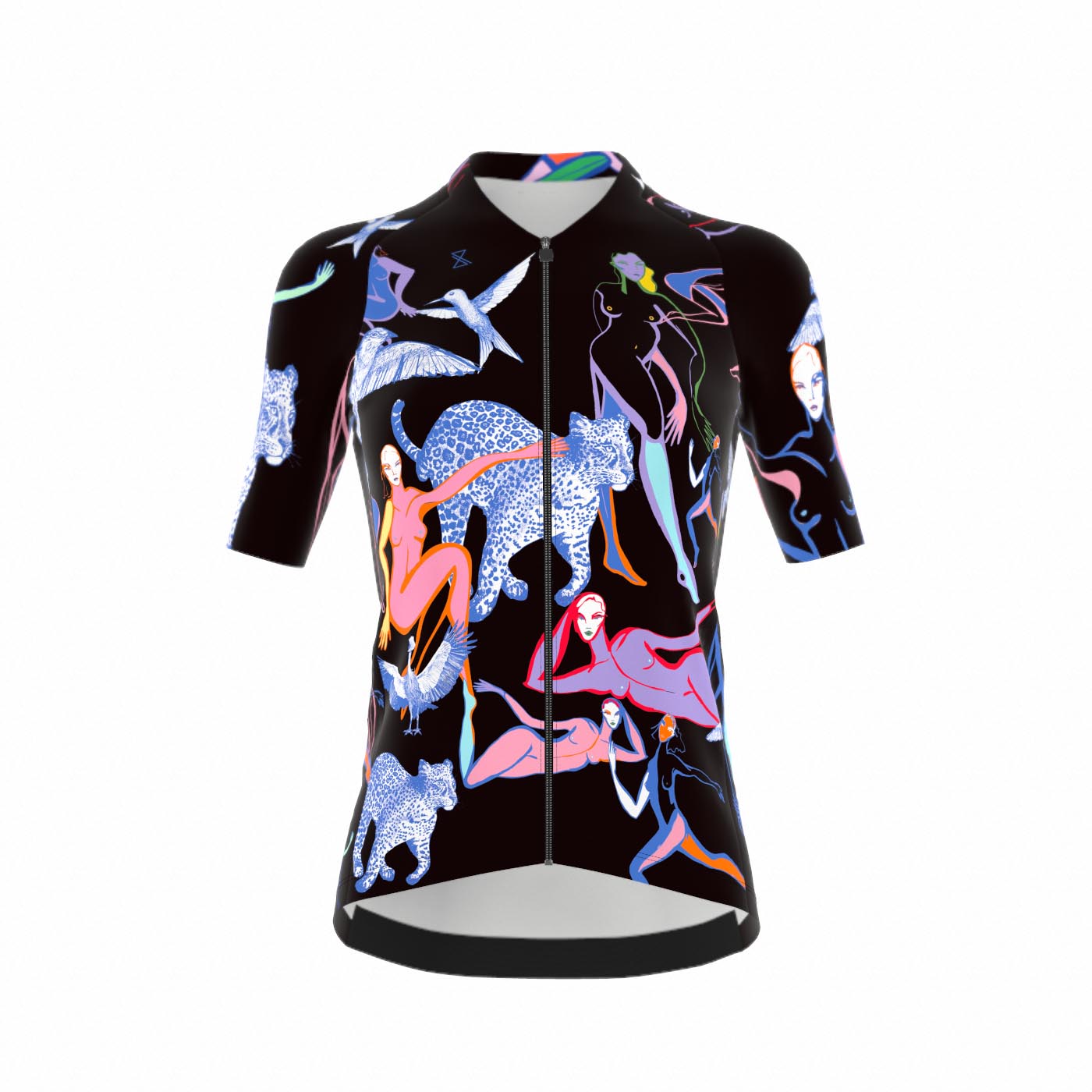 Fietsshirt 'Femmes Unlimited' korte mouwen